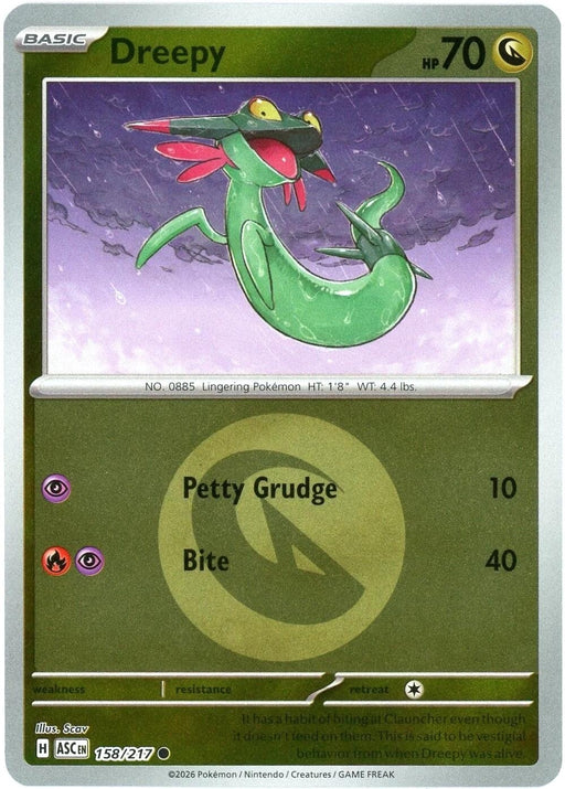 Image for Dreepy - 158/217 (Energy Symbol Pattern) (158/217) (Reverse Holofoil) [ME: Ascended Heroes] - Pokemon