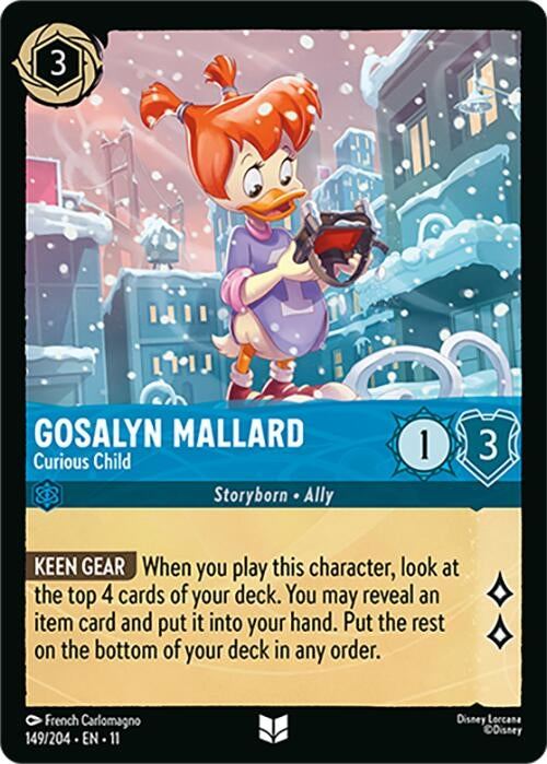 Image for Gosalyn Mallard - Curious Child (149/204) [Winterspell] - Disney Lorcana