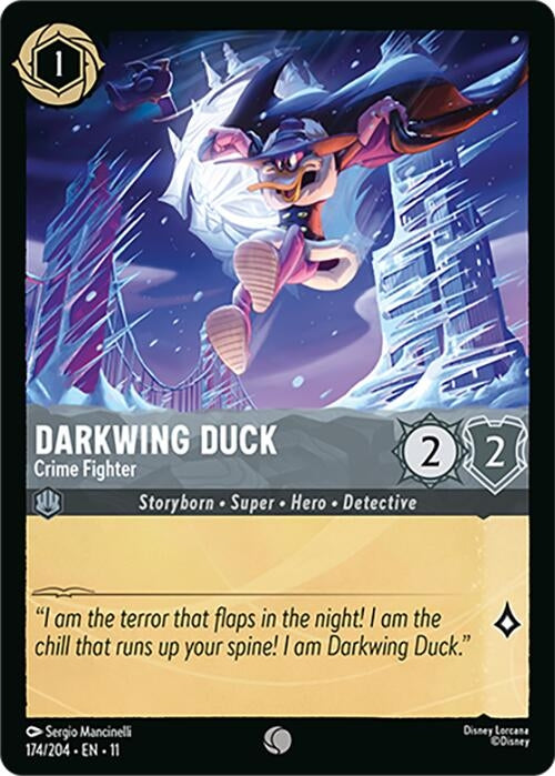Image for Darkwing Duck - Crime Fighter (174/204) (Cold Foil) [Winterspell] - Disney Lorcana