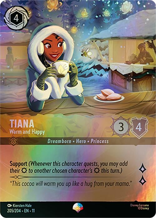 Image for Tiana - Warm and Happy (Epic) (205/204) (Holofoil) [Winterspell] - Disney Lorcana