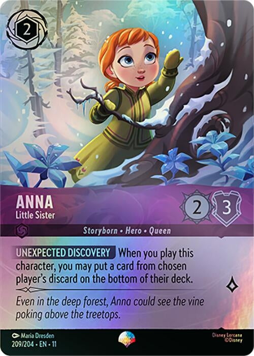 Image for Anna - Little Sister (Epic) (209/204) (Holofoil) [Winterspell] - Disney Lorcana