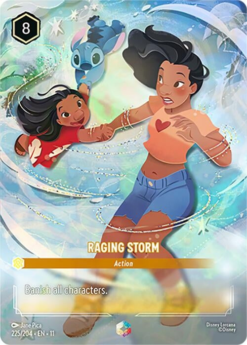 Image for Raging Storm (Enchanted) (225/204) (Holofoil) [Winterspell] - Disney Lorcana