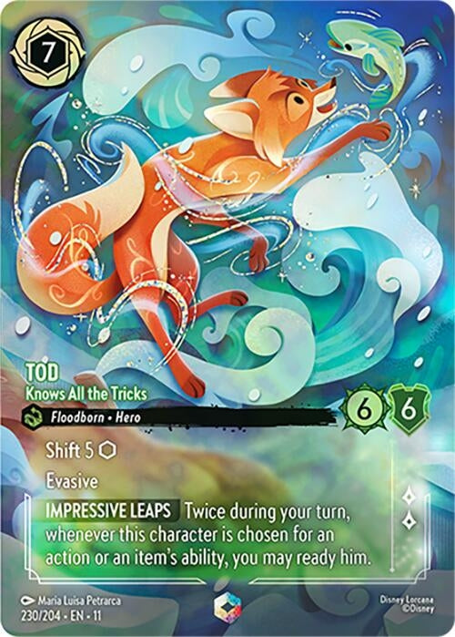 Image for Tod - Knows All the Tricks (Enchanted) (230/204) (Holofoil) [Winterspell] - Disney Lorcana