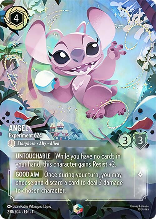 Image for Angel - Experiment 624 (Enchanted) (238/204) (Holofoil) [Winterspell] - Disney Lorcana