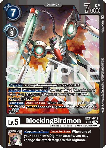 MockingBirdmon (Limited Foil) (EX11-042 U) (Foil) [Dawn of Liberator]