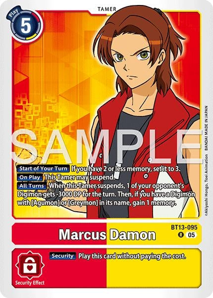 Image for Marcus Damon - BT13-095 (Reprint) (BT13-095 R) (Foil) [Advanced Booster Digimon Generation] - Digimon Card Game
