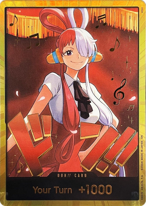 DON!! Card (Uta) (Gold) (Foil) [Extra Booster: One Piece Heroines Edition]