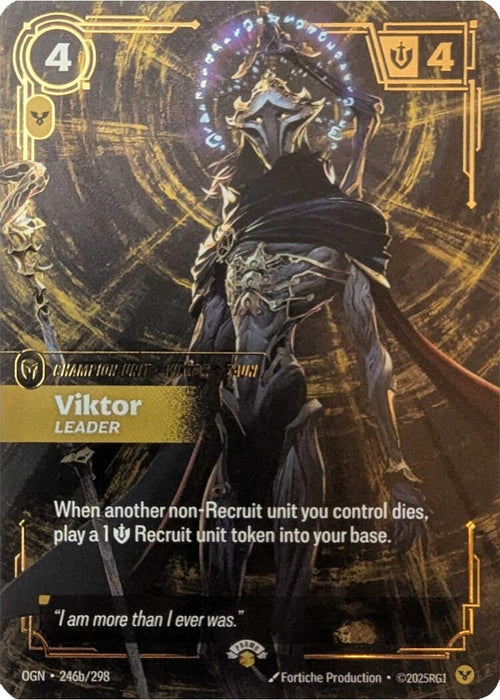 Image for Viktor - Leader (246a/298) (Foil) [Riftbound Promotional Cards] - Riftbound: League of Legends Trading Card Game