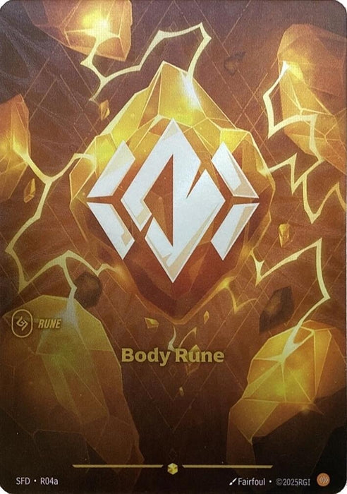 Image for Body Rune (Alternate Art) (R04a) (Foil) [Spiritforged] - Riftbound: League of Legends Trading Card Game