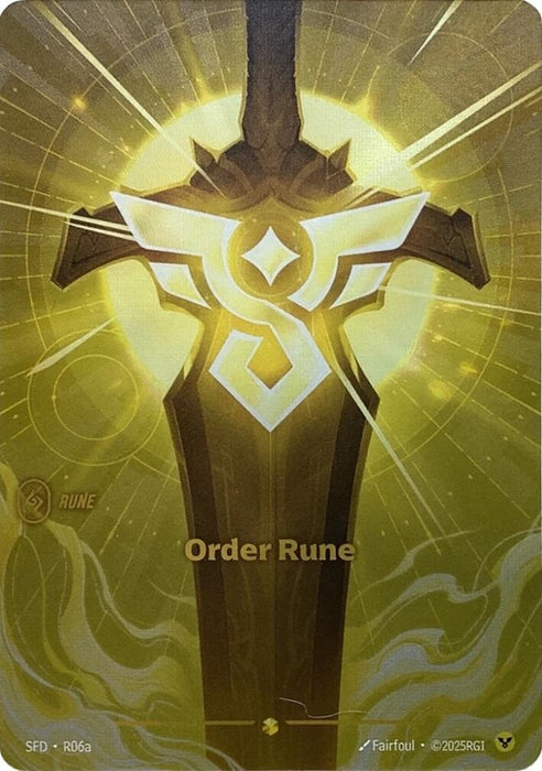 Image for Order Rune (Alternate Art) (R06a) (Foil) [Spiritforged] - Riftbound: League of Legends Trading Card Game