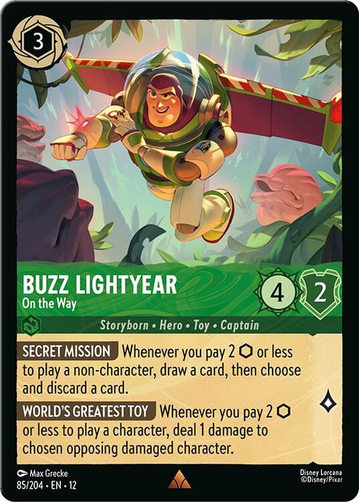 Image for Buzz Lightyear - On the Way (85/204) (Holofoil) [Wilds Unknown] - Disney Lorcana