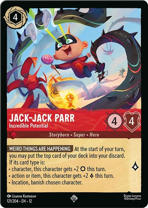 Image for Jack-Jack Parr - Incredible Potential (121/204) (Holofoil) [Wilds Unknown] - Disney Lorcana