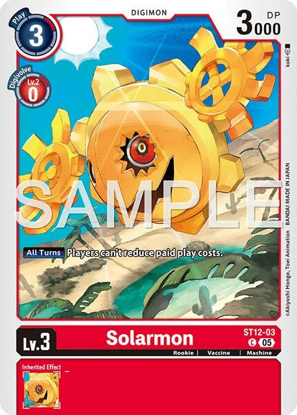 Image for Solarmon (Reprint) (ST12-03 C) (Foil) [Advanced Booster Digimon Generation] - Digimon Card Game