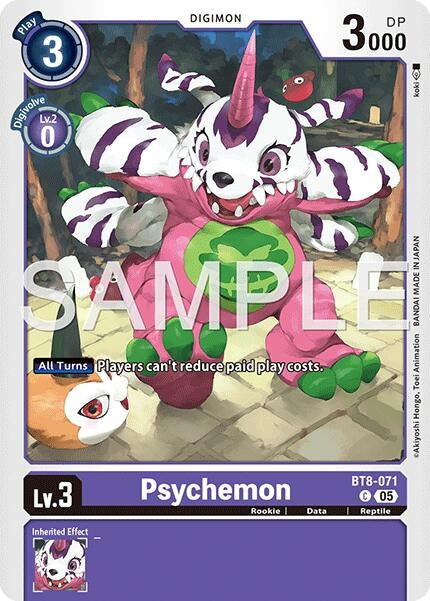 Image for Psychemon (Reprint) (BT8-071 C) (Foil) [Advanced Booster Digimon Generation] - Digimon Card Game