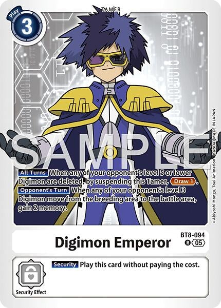 Image for Digimon Emperor (Reprint) (BT8-094 R) (Foil) [Advanced Booster Digimon Generation] - Digimon Card Game