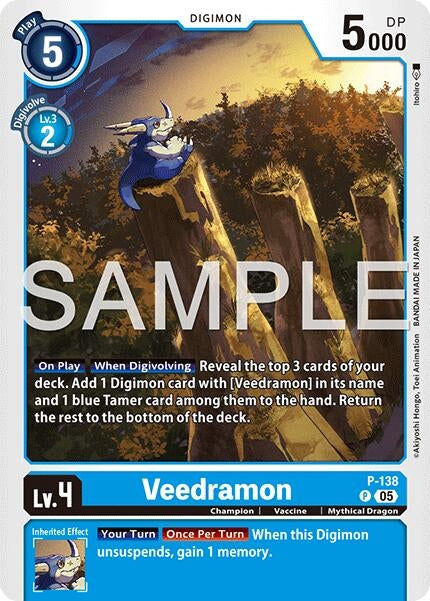 Image for Veedramon (Reprint) (P-138 P) (Foil) [Advanced Booster Digimon Generation] - Digimon Card Game