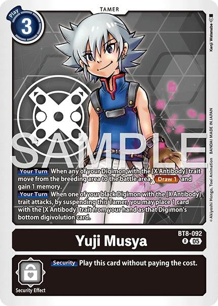 Image for Yuji Musya (Reprint) (BT8-092 R) (Foil) [Advanced Booster Digimon Generation] - Digimon Card Game