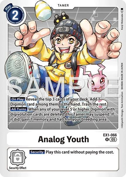 Image for Analog Youth (Reprint) (EX1-066 R) (Foil) [Advanced Booster Digimon Generation] - Digimon Card Game
