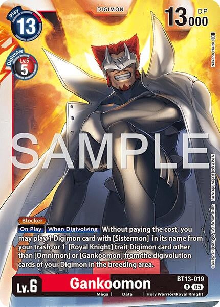 Image for Gankoomon (Reprint) (BT13-019 R) (Foil) [Advanced Booster Digimon Generation] - Digimon Card Game