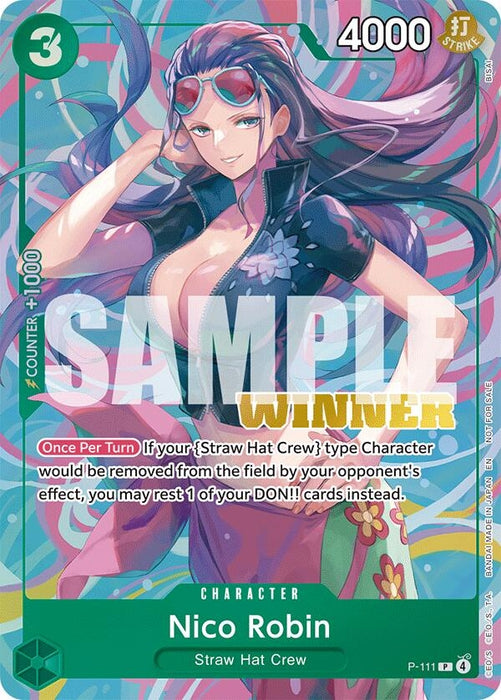 Nico Robin (Heroines Battle Winner Pack) (P-111) (Foil) [One Piece Promotion Cards]