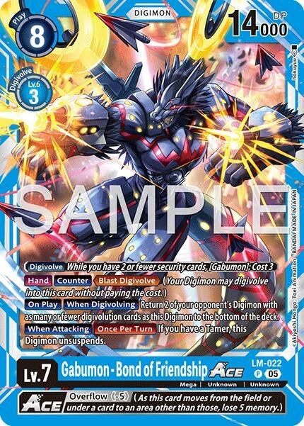 Image for Gabumon - Bond of Friendship ACE (Reprint) (LM-022 P) (Foil) [Advanced Booster Digimon Generation] - Digimon Card Game