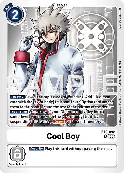 Image for Cool Boy - BT9-092 (Reprint) (BT9-092 R) (Foil) [Advanced Booster Digimon Generation] - Digimon Card Game
