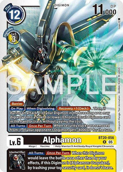 Image for Alphamon (Reprint) (BT20-056 R) (Foil) [Advanced Booster Digimon Generation] - Digimon Card Game