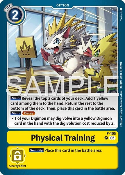 Image for Physical Training (Reprint) (P-105 P) (Foil) [Advanced Booster Digimon Generation] - Digimon Card Game