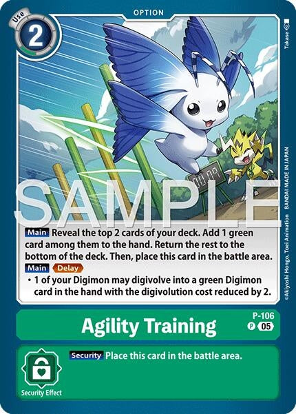 Image for Agility Training (Reprint) (P-106 P) (Foil) [Advanced Booster Digimon Generation] - Digimon Card Game