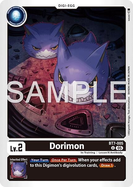 Image for Dorimon (Reprint) (BT7-005 U) (Foil) [Advanced Booster Digimon Generation] - Digimon Card Game
