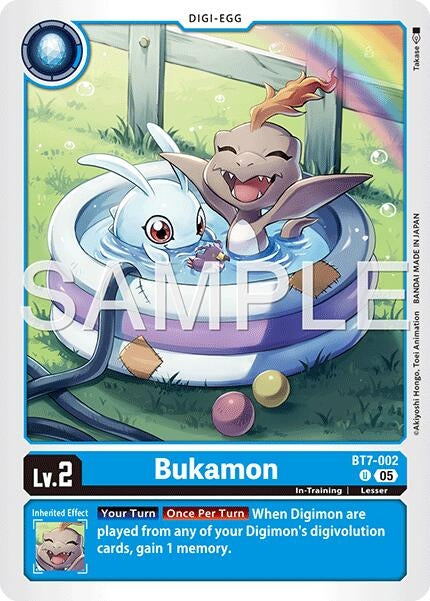 Image for Bukamon (Reprint) (BT7-002 U) (Foil) [Advanced Booster Digimon Generation] - Digimon Card Game