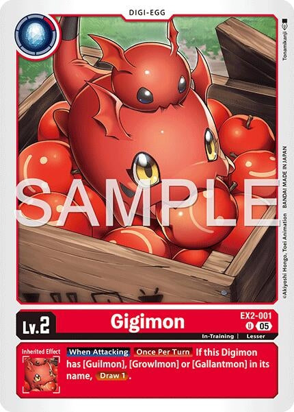 Image for Gigimon (Reprint) (EX2-001 U) (Foil) [Advanced Booster Digimon Generation] - Digimon Card Game