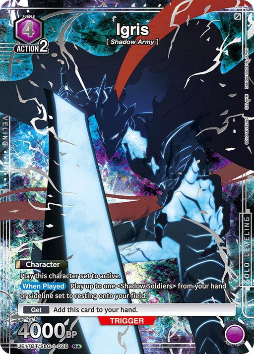 Image for Igris (R*) (UE17BT/SLG-1-028) (Foil) [UE17BT: SOLO LEVELING] - Union Arena