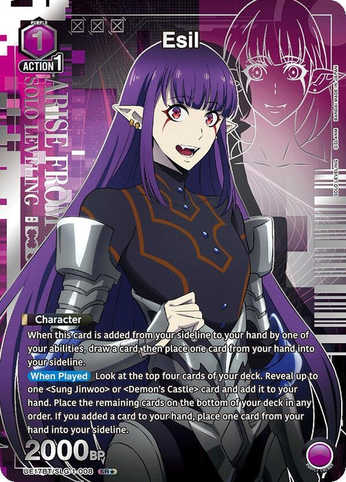 Image for Esil (008) (SR*) (UE17BT/SLG-1-008) (Foil) [UE17BT: SOLO LEVELING] - Union Arena