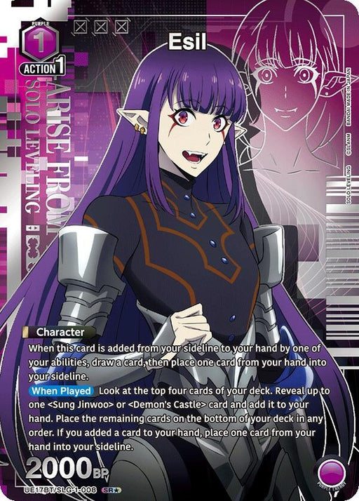 Image for Esil (008) (SR*) (UE17BT/SLG-1-008) (Foil) [UE17BT: SOLO LEVELING] - Union Arena