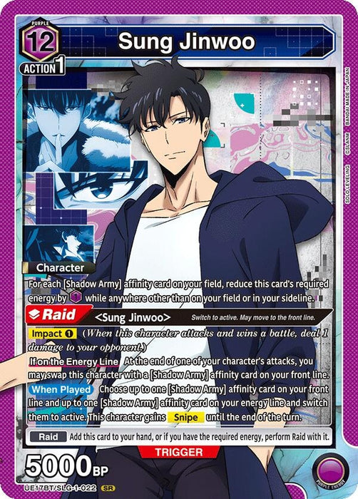 Image for Sung Jinwoo (022) (UE17BT/SLG-1-022) (Foil) [UE17BT: SOLO LEVELING] - Union Arena