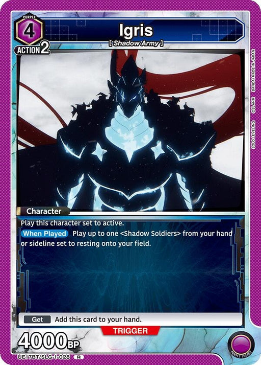 Image for Igris (UE17BT/SLG-1-028) (Foil) [UE17BT: SOLO LEVELING] - Union Arena