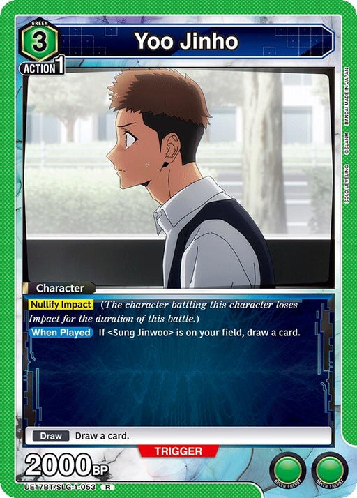 Image for Yoo Jinho (053) (UE17BT/SLG-1-053) (Foil) [UE17BT: SOLO LEVELING] - Union Arena