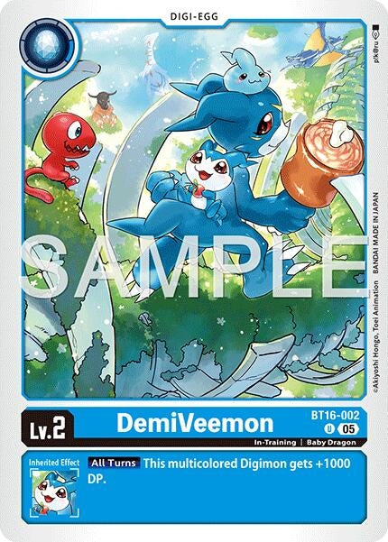Image for DemiVeemon - BT16-002 (Reprint) (BT16-002 U) (Foil) [Advanced Booster Digimon Generation] - Digimon Card Game
