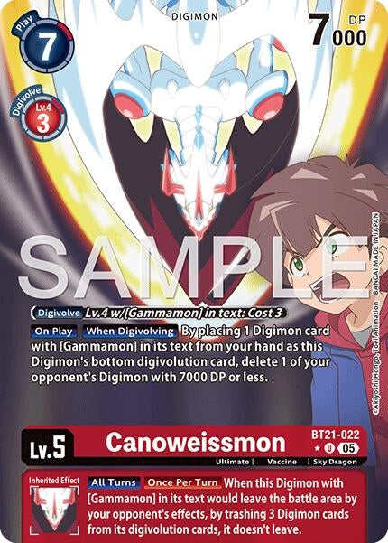 Image for Canoweissmon (Alternate Art) (BT21-022 U) (Foil) [Advanced Booster Digimon Generation] - Digimon Card Game
