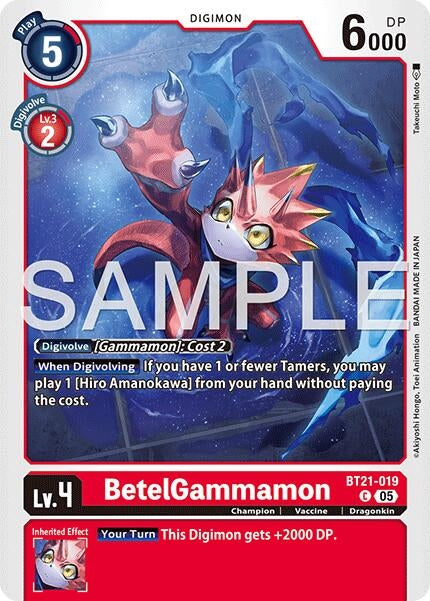Image for BetelGammamon - BT21-019 (Reprint) (BT21-019 C) (Foil) [Advanced Booster Digimon Generation] - Digimon Card Game
