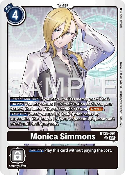Image for Monica Simmons (BT25-091) (Foil) [Dual Revolution] - Digimon Card Game