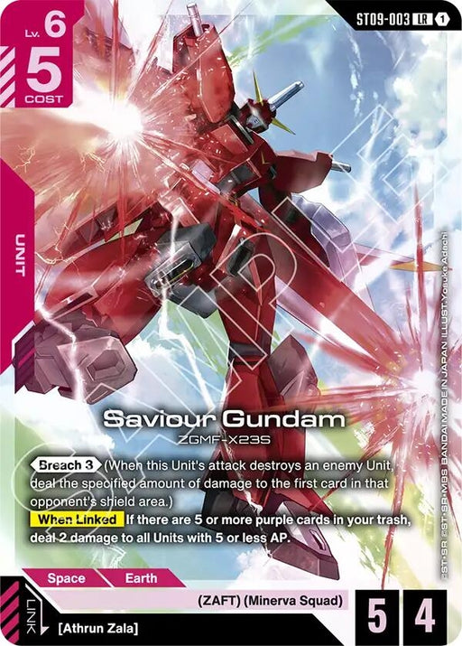 Image for Saviour Gundam (ST09-003) (Holofoil) [Starter Deck 09: Destiny Ignition] - Gundam Card Game