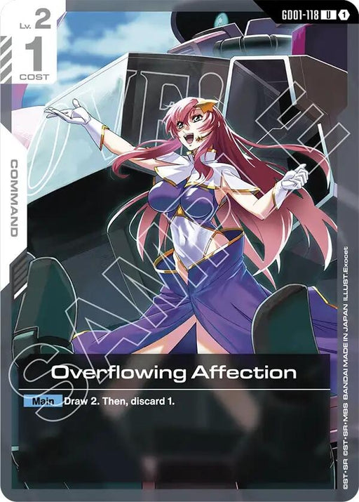Image for Overflowing Affection (GD01-118) [Starter Deck 09: Destiny Ignition] - Gundam Card Game