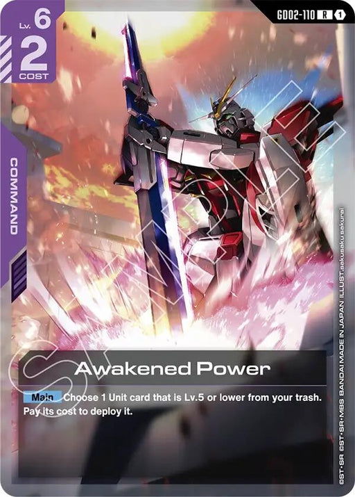 Image for Awakened Power (GD02-110) (Holofoil) [Starter Deck 09: Destiny Ignition] - Gundam Card Game