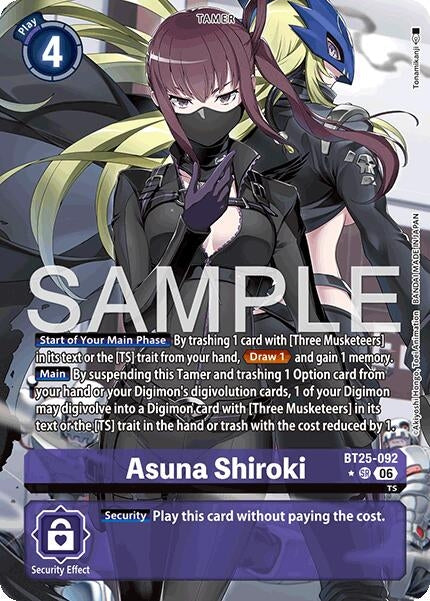 Image for Asuna Shiroki (Alternate Art) (BT25-092 SR) (Foil) [Dual Revolution] - Digimon Card Game