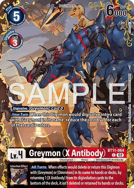 Image for Greymon (X Antibody) - BT11-064 (Alternate Art) (BT11-064 C) (Foil) [Dual Revolution] - Digimon Card Game