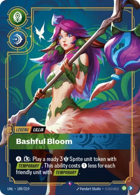 Image for Lillia - Bashful Bloom (189/219) (Foil) [Unleashed] - Riftbound: League of Legends Trading Card Game