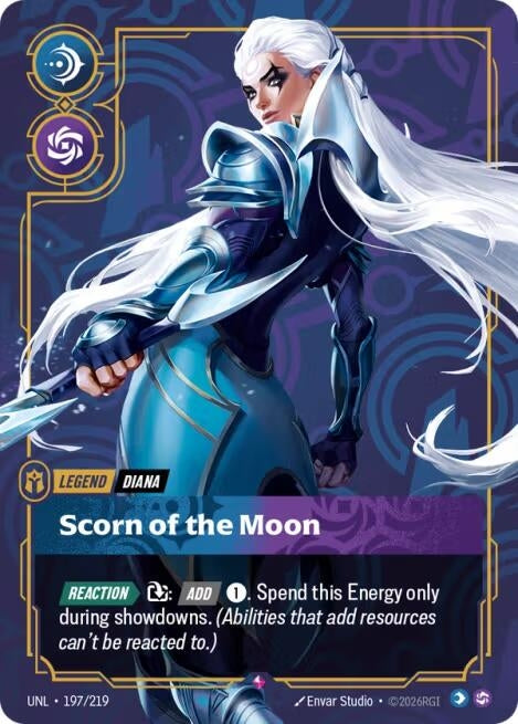 Image for Diana - Scorn of the Moon (197/219) (Foil) [Unleashed] - Riftbound: League of Legends Trading Card Game