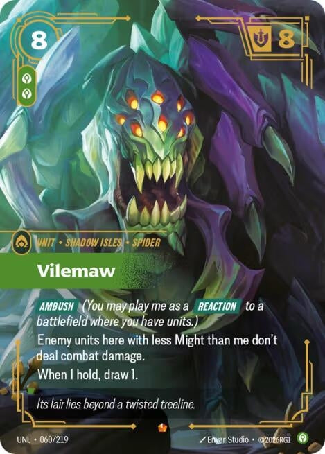 Image for Vilemaw (060/219) (Foil) [Unleashed] - Riftbound: League of Legends Trading Card Game